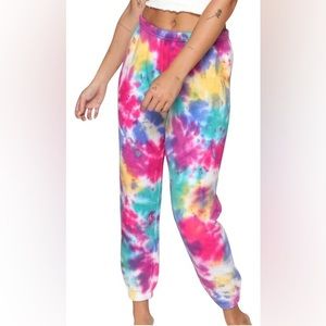 NWT Spiritual Gangster Perfect Terry Tie Dye Sweatpants Sz XS